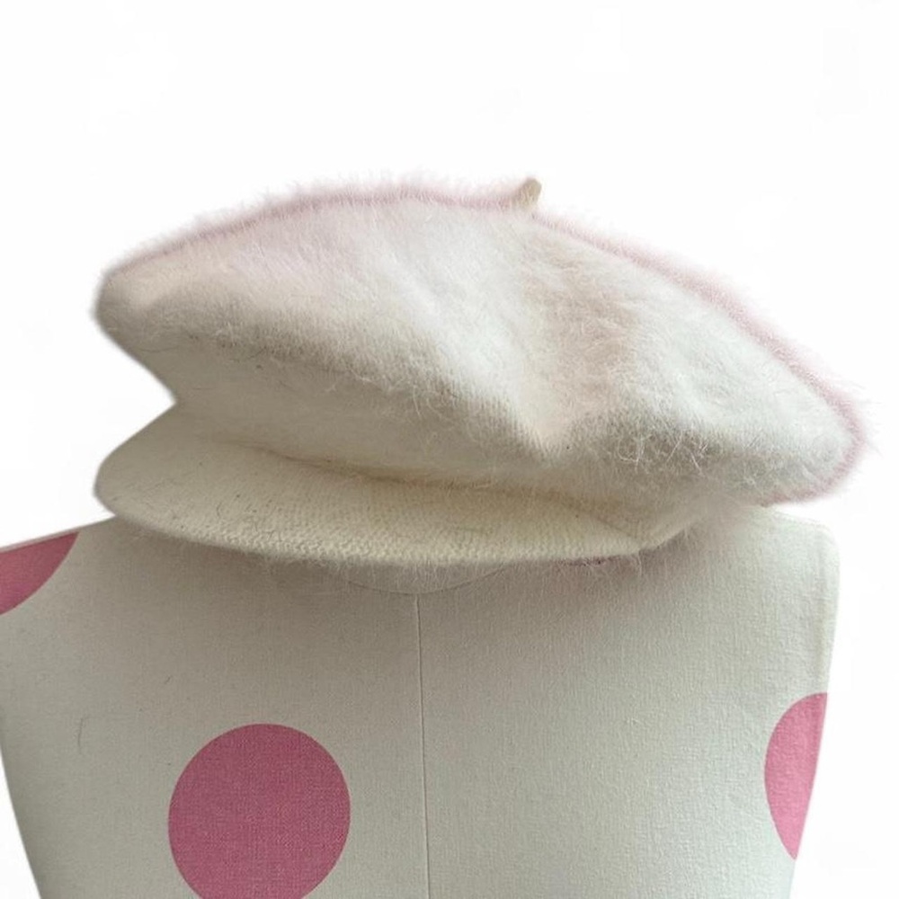 Vintage Wool Rabbit Fur Beret Hat - Picture 2 of 4